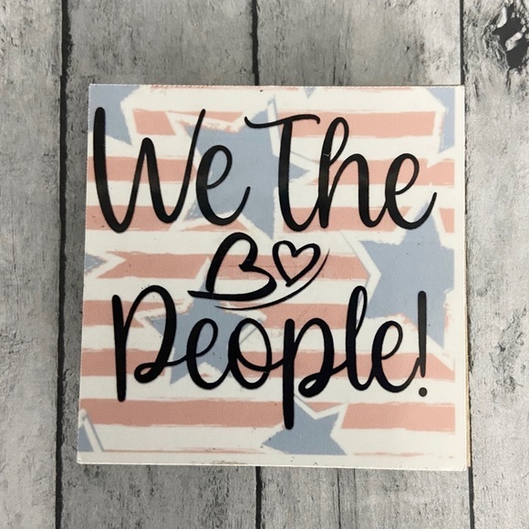 We The People Magnet Constitution Patriotic America Freedom MAGA Patriot - Picture 1 of 4